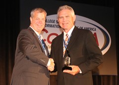 Max Corbett (Boise State) receives his Lifetime Achievement Award.